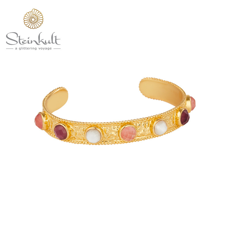 Cuff with stones "Delia" Cuff with stones "Delia"