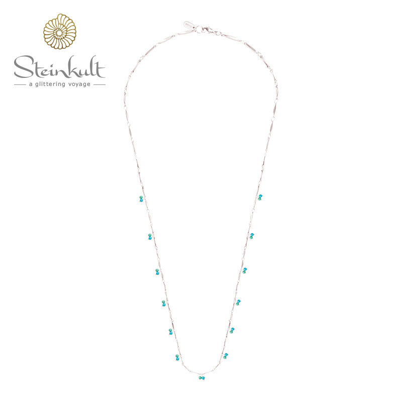 Design Necklace with 2 Color Turquoise Beads85 cm lenght Design Necklace with 2 Color Turquoise Beads85 cm lenght