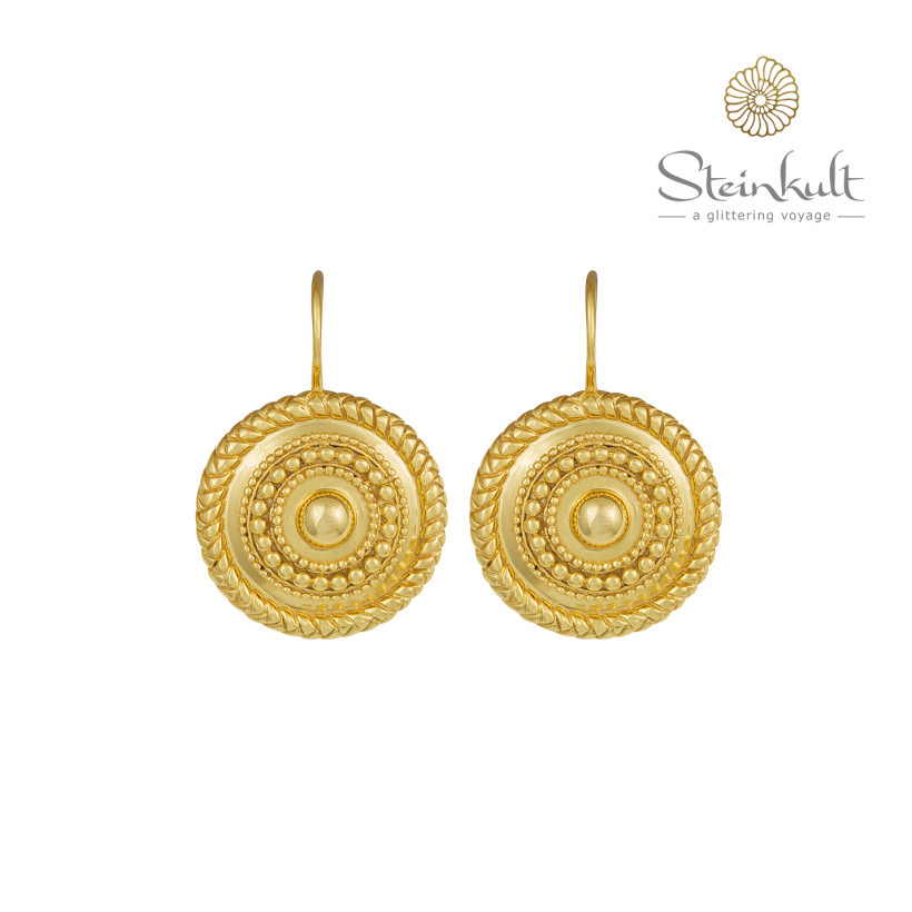 Earrings "Mandala", golden Earrings "Mandala", golden