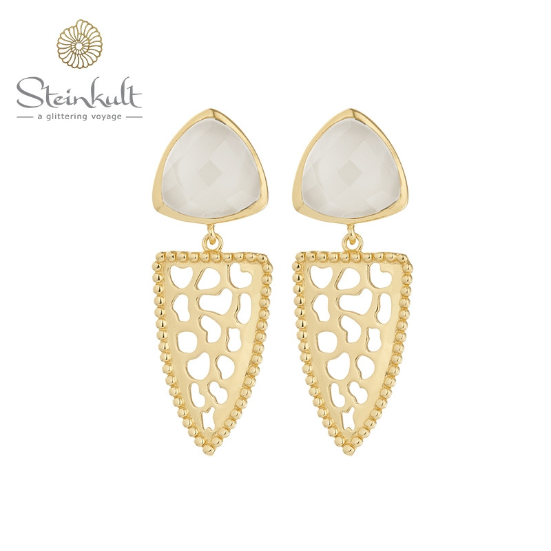 Earrings "Alemee" with semiprecious stone Earrings "Alemee" with semiprecious stone