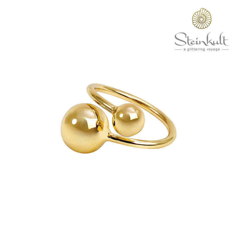 Open Ring with 8 mm + 12 mm Ball Open Ring with 8 mm + 12 mm Ball