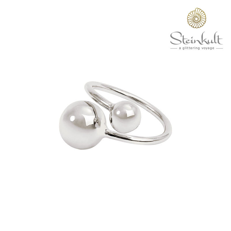 Open Ring with 8 mm + 12 mm Ball Open Ring with 8 mm + 12 mm Ball